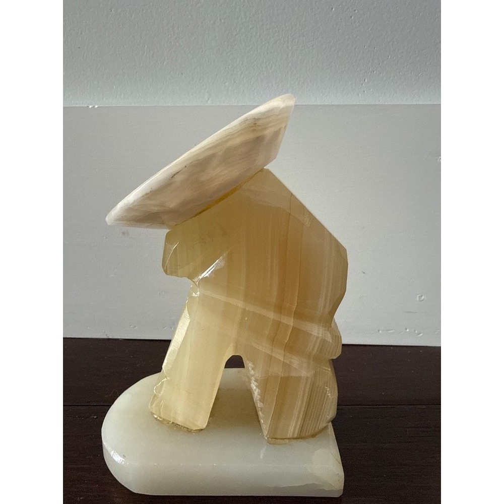 Vintage Onyx Carved Figurine - Picture 4 of 4